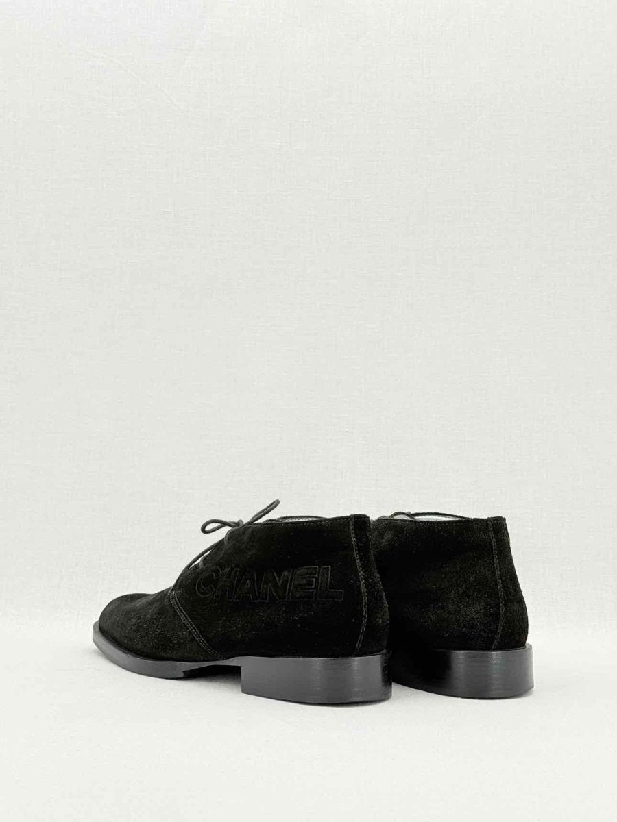 Pre - loved CHANEL Black Size EU 38 Ankle Boots at Reems Closet