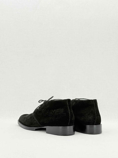 Pre - loved CHANEL Black Size EU 38 Ankle Boots at Reems Closet