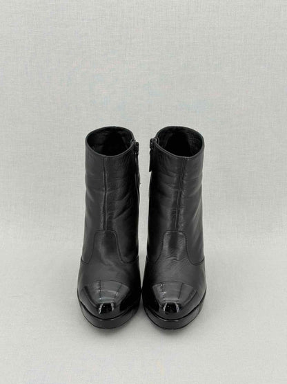 Pre - loved CHANEL Black Size EU 38.5 Boots at Reems Closet