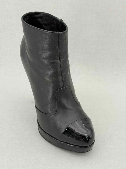 Pre - loved CHANEL Black Size EU 38.5 Boots at Reems Closet
