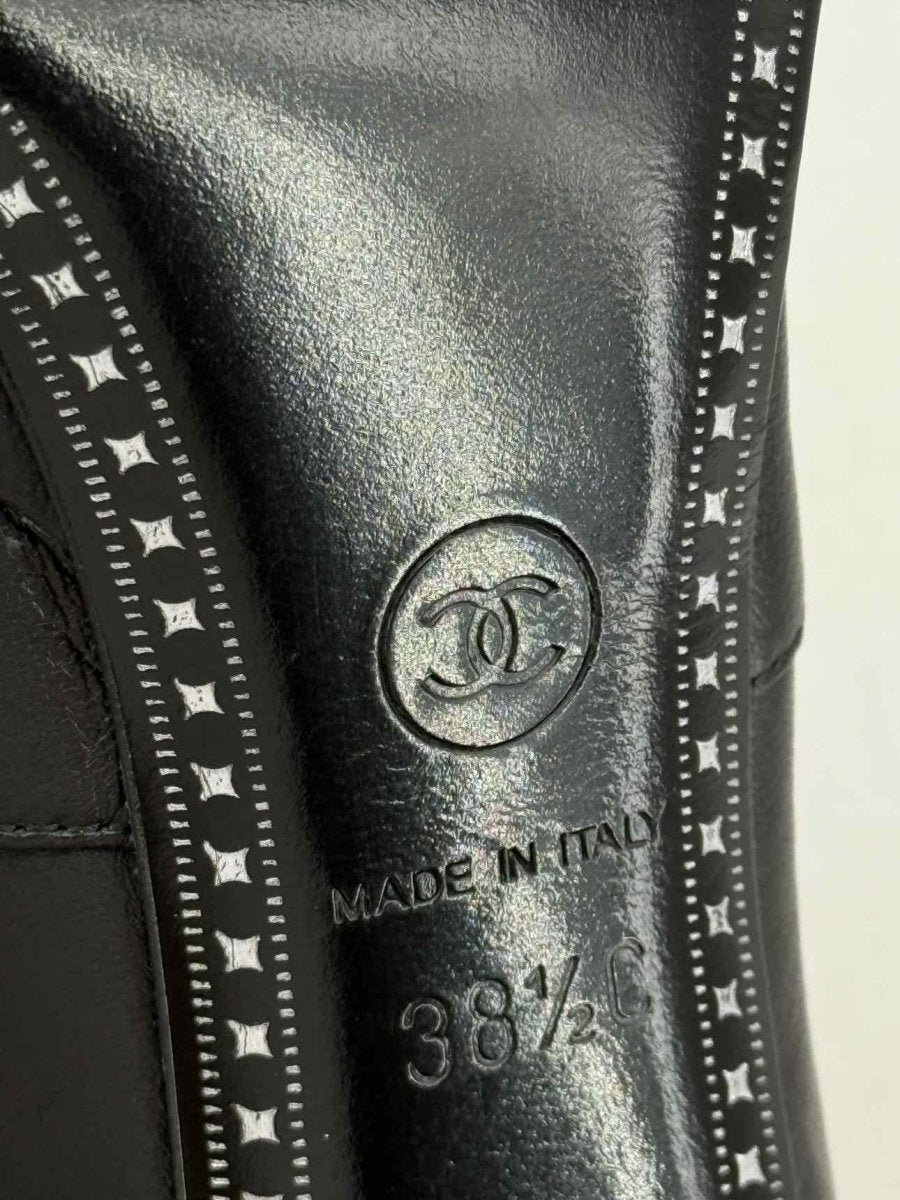 Pre - loved CHANEL Black Size EU 38.5 Boots at Reems Closet