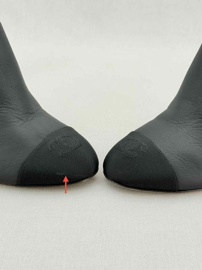 Pre - loved CHANEL Black Size EU 38.5 Mules at Reems Closet