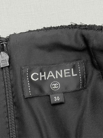 Pre - loved CHANEL Black Size US 4 Knee Length Skirt at Reems Closet