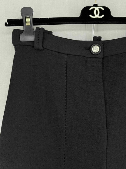 Pre - loved CHANEL Black Size US 4 Pants at Reems Closet