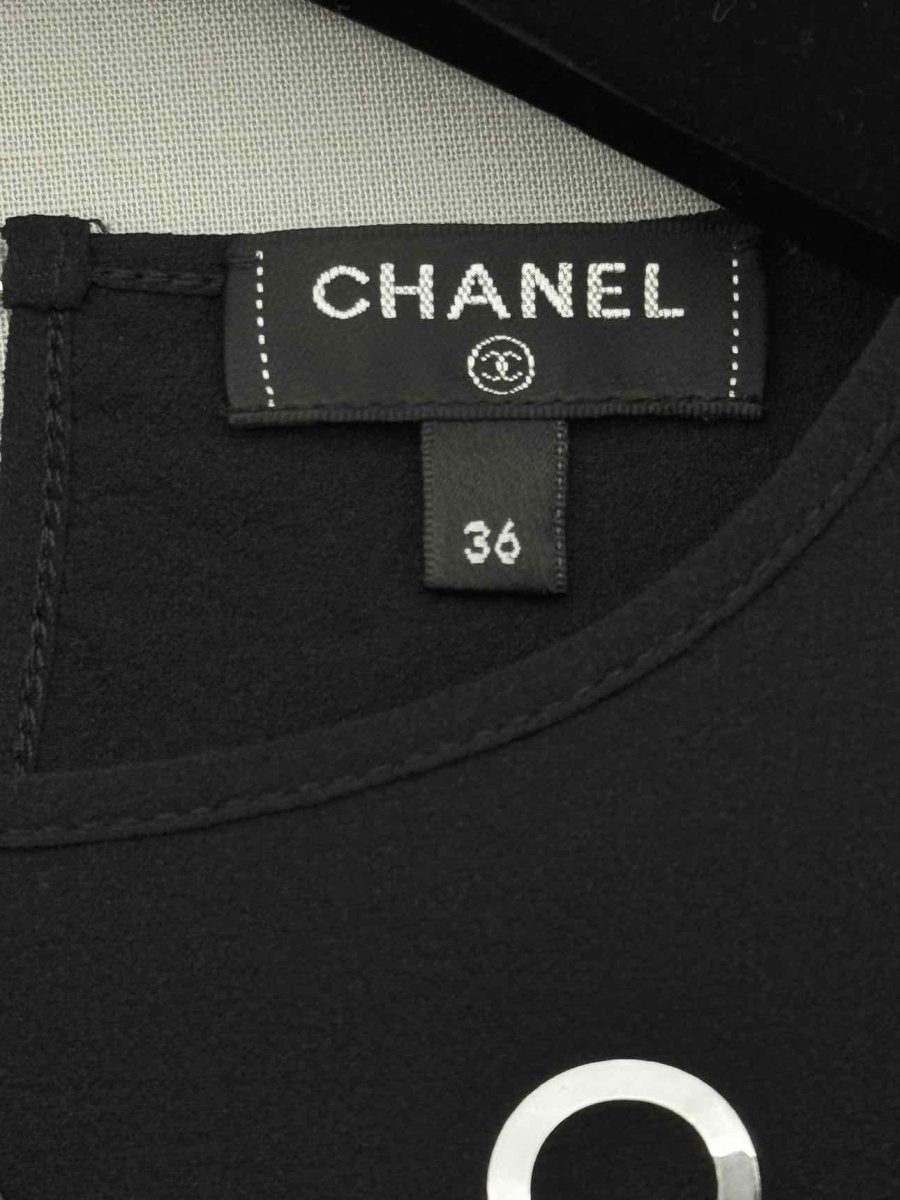 Pre - loved CHANEL Black Size US 4 T-shirt at Reems Closet