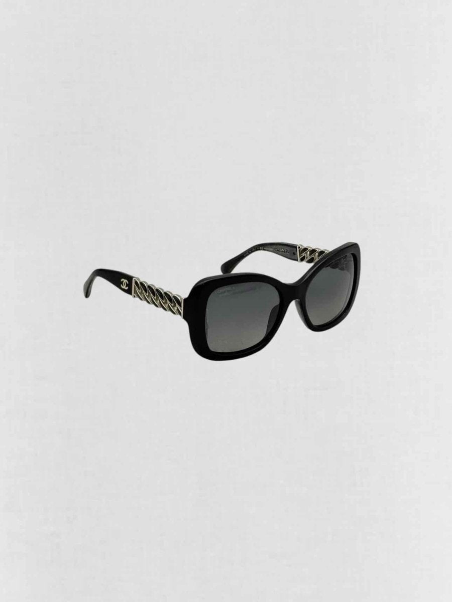 Pre - loved CHANEL Black Sunglasses at Reems Closet