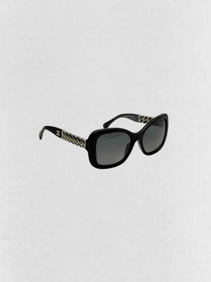 Pre - loved CHANEL Black Sunglasses at Reems Closet