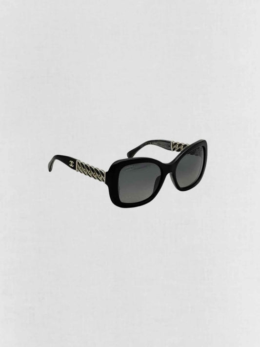 Pre - loved CHANEL Black Sunglasses at Reems Closet