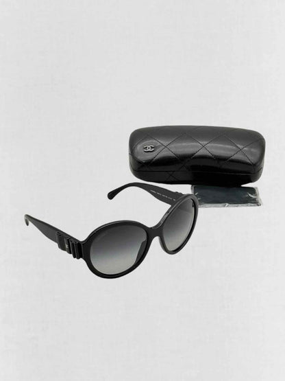 Pre - loved CHANEL Black Sunglasses at Reems Closet