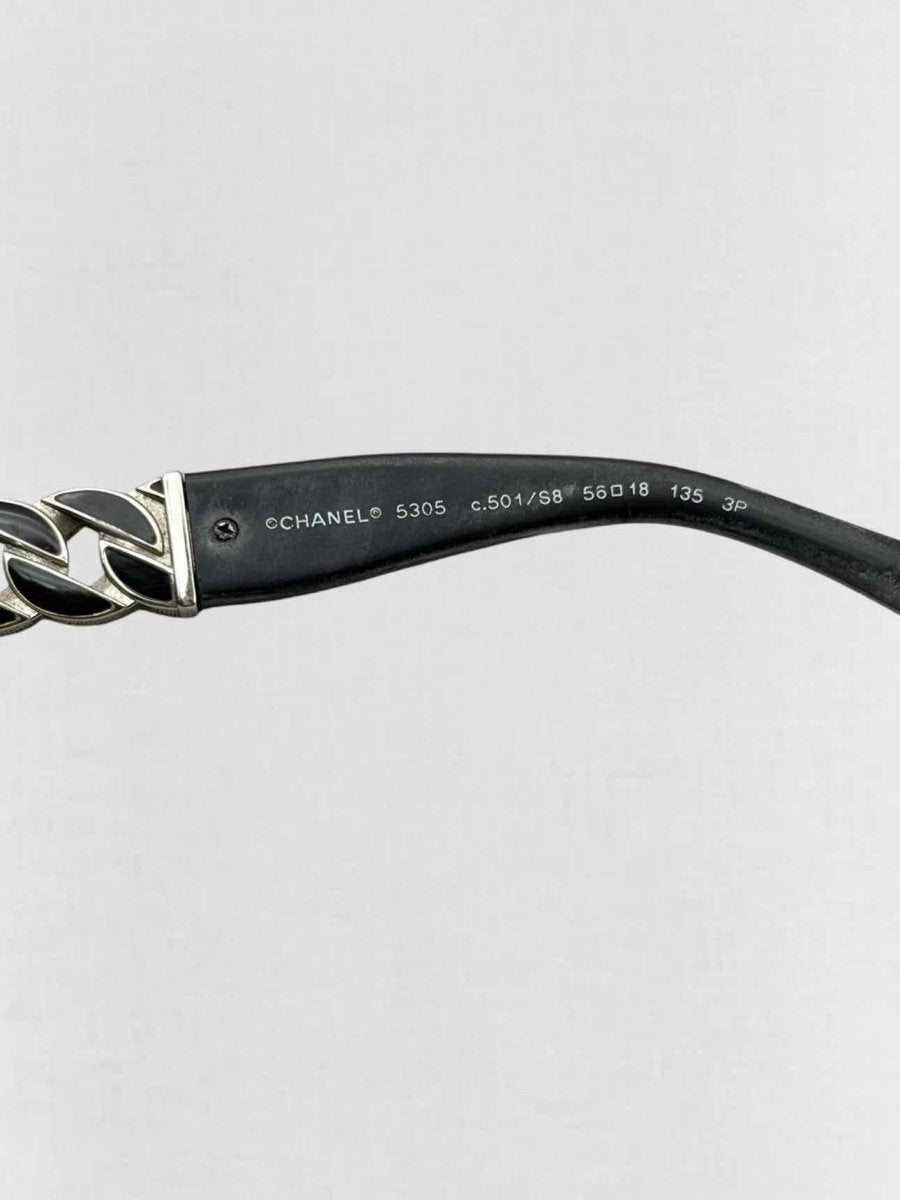 Pre - loved CHANEL Black Sunglasses at Reems Closet