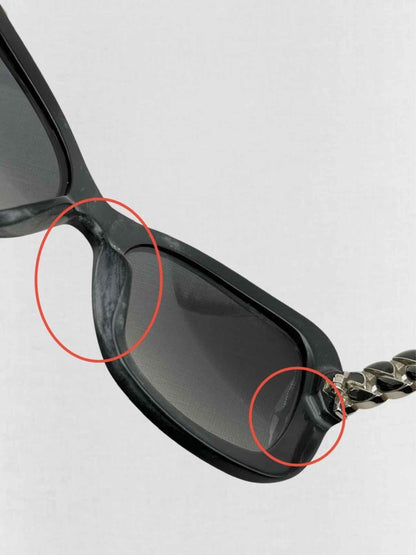 Pre - loved CHANEL Black Sunglasses at Reems Closet