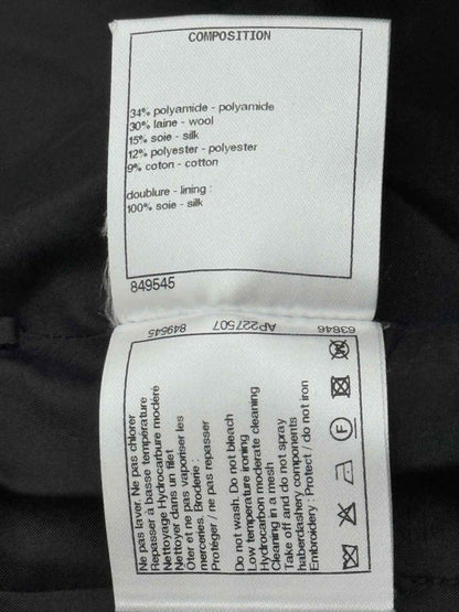 Pre - loved CHANEL Black Tweed Size US 6 Mini Skirt at Reems Closet