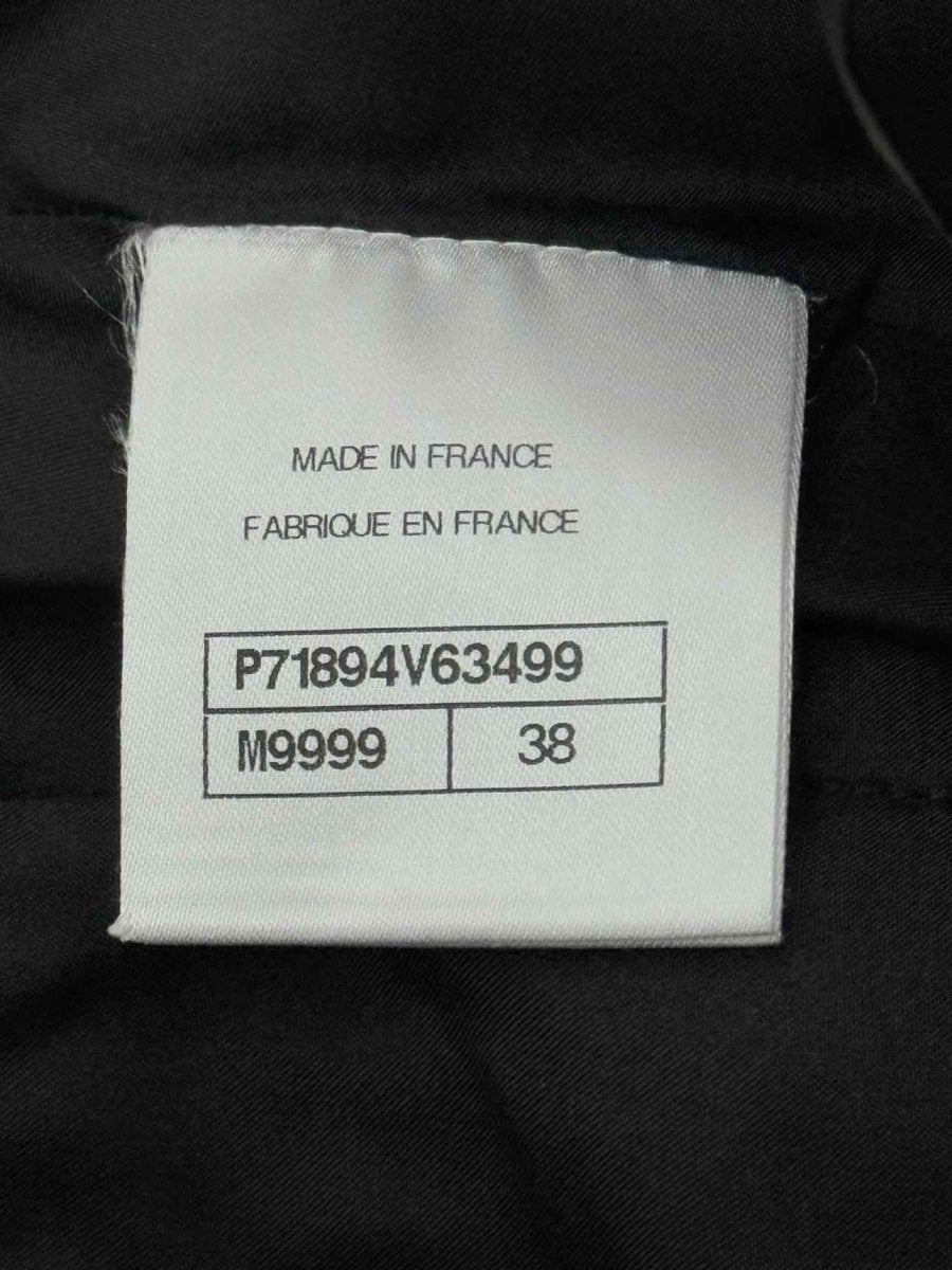 Pre - loved CHANEL Black Tweed Size US 6 Mini Skirt at Reems Closet