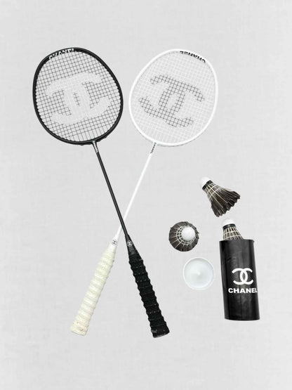 Pre - loved CHANEL Black & White Badminton Sets at Reems Closet