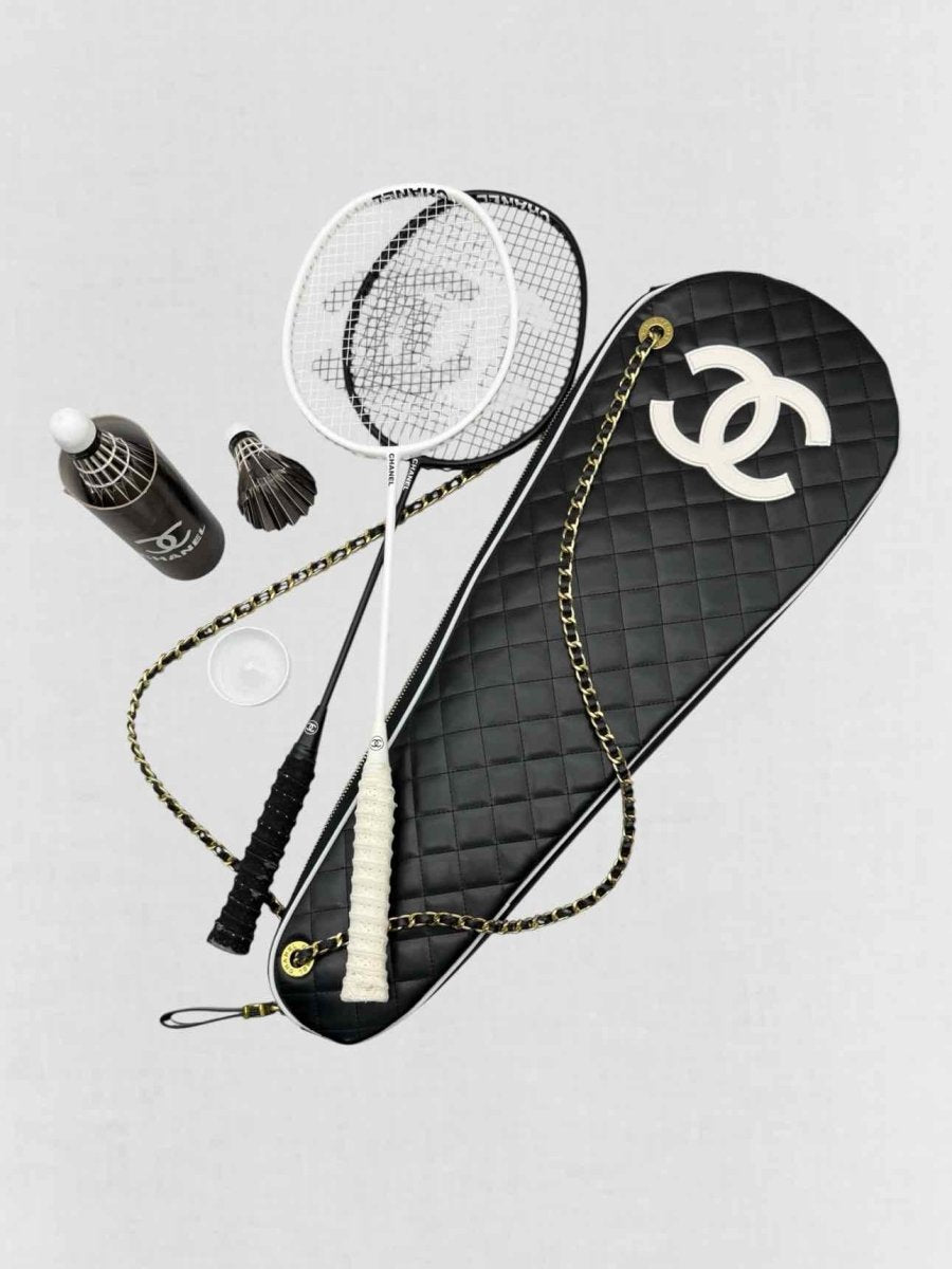 Pre - loved CHANEL Black & White Badminton Sets at Reems Closet