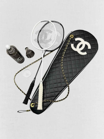 Pre - loved CHANEL Black & White Badminton Sets at Reems Closet