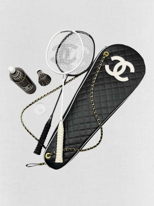 Pre - loved CHANEL Black & White Badminton Sets at Reems Closet