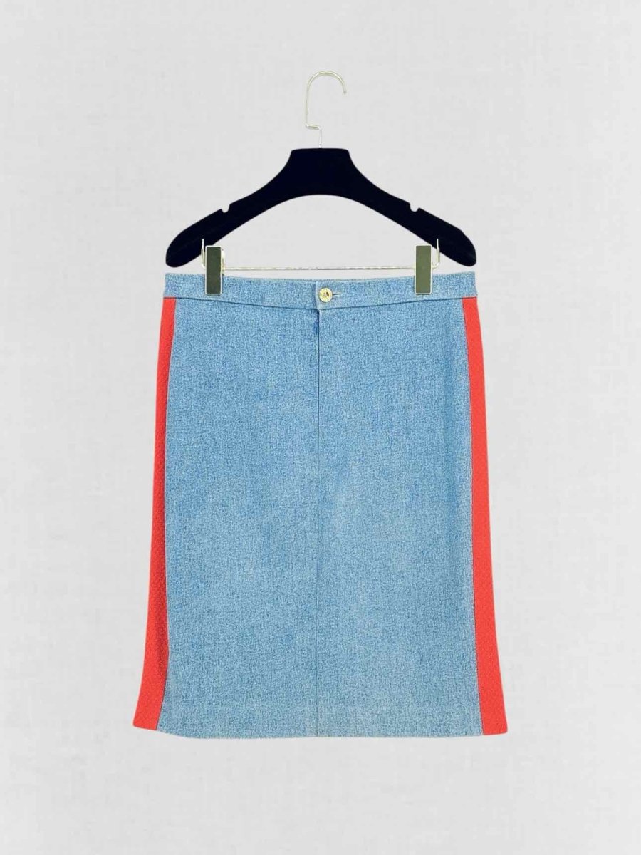 Pre - loved CHANEL BOUTIQUE Orange & Blue Size US 10 Outfit Set at Reems Closet