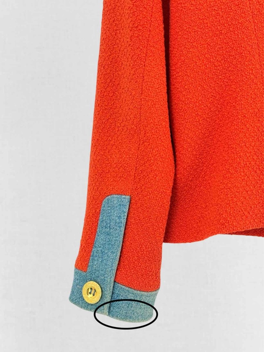 Pre - loved CHANEL BOUTIQUE Orange & Blue Size US 10 Outfit Set at Reems Closet
