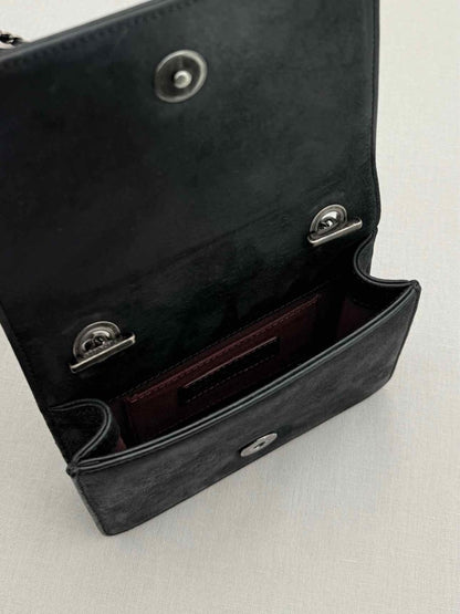 Pre - loved CHANEL Boy Brick Black Crossbody at Reems Closet