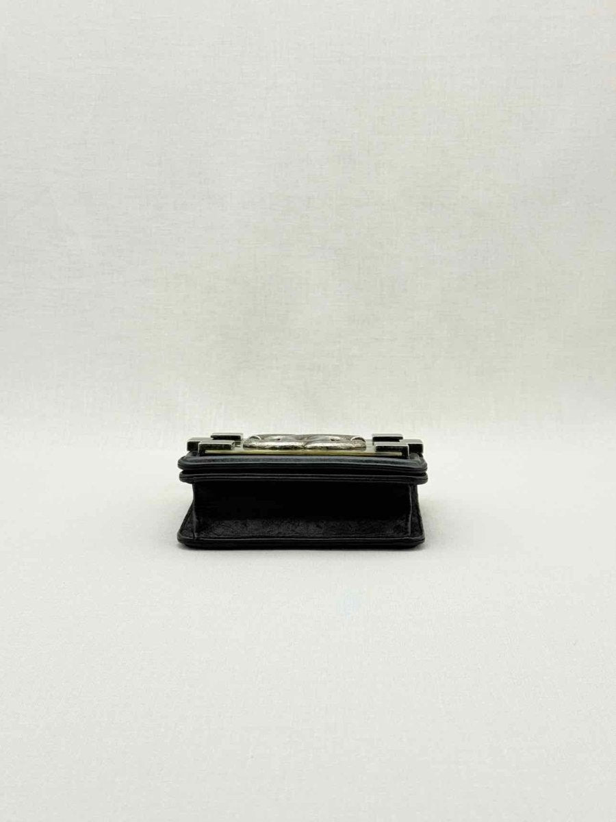 Pre - loved CHANEL Boy Brick Black Crossbody at Reems Closet