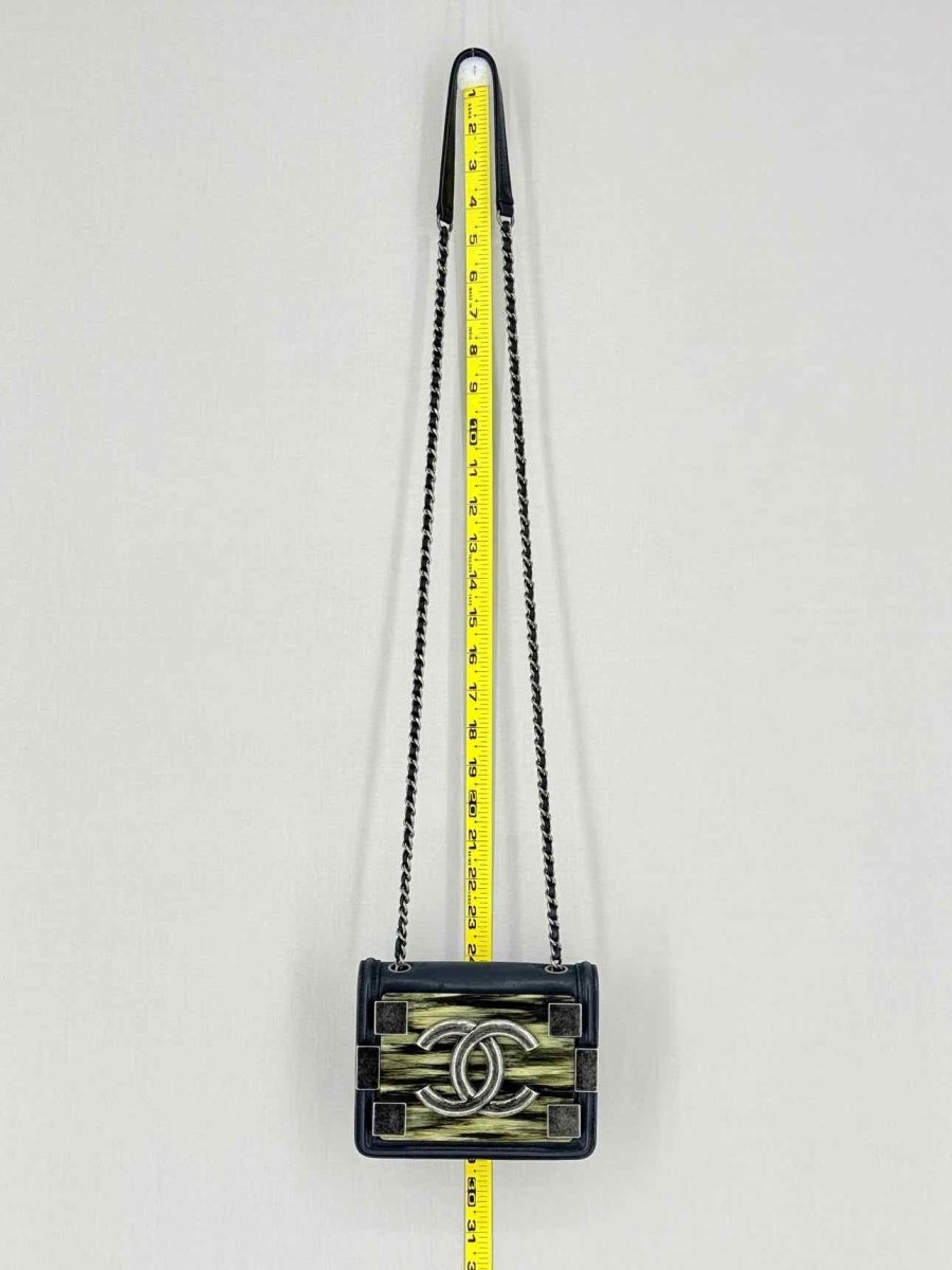 Pre - loved CHANEL Boy Brick Black Crossbody at Reems Closet