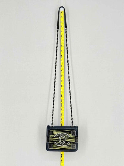 Pre - loved CHANEL Boy Brick Black Crossbody at Reems Closet