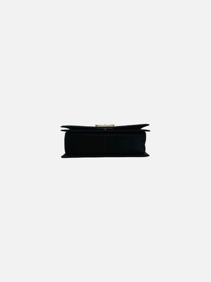 Pre - loved CHANEL Boy Pearl Black Shoulder Bag at Reems Closet