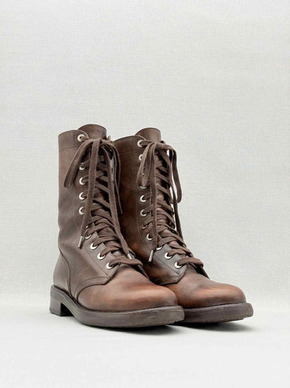 Pre - loved CHANEL Brown Size EU 38.5 Ankle Boots at Reems Closet