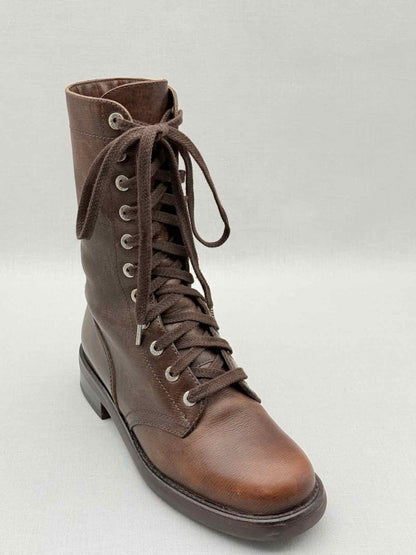 Pre - loved CHANEL Brown Size EU 38.5 Ankle Boots at Reems Closet