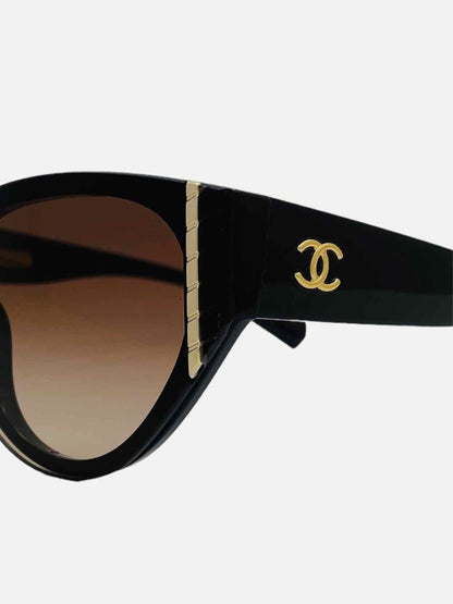 Pre - loved CHANEL Brown Sunglasses at Reems Closet