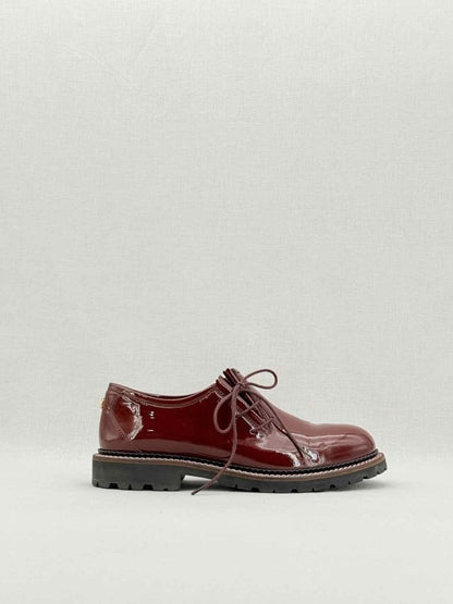 Pre - loved CHANEL Burgundy Size EU 38.5 Brogues at Reems Closet