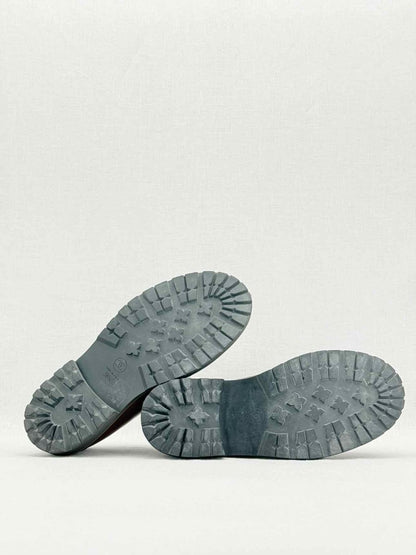 Pre - loved CHANEL Burgundy Size EU 38.5 Brogues at Reems Closet