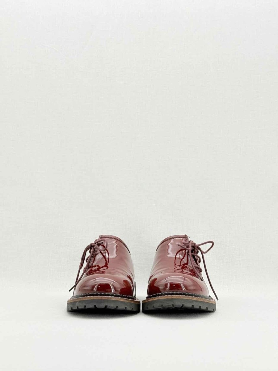 Pre - loved CHANEL Burgundy Size EU 38.5 Brogues at Reems Closet