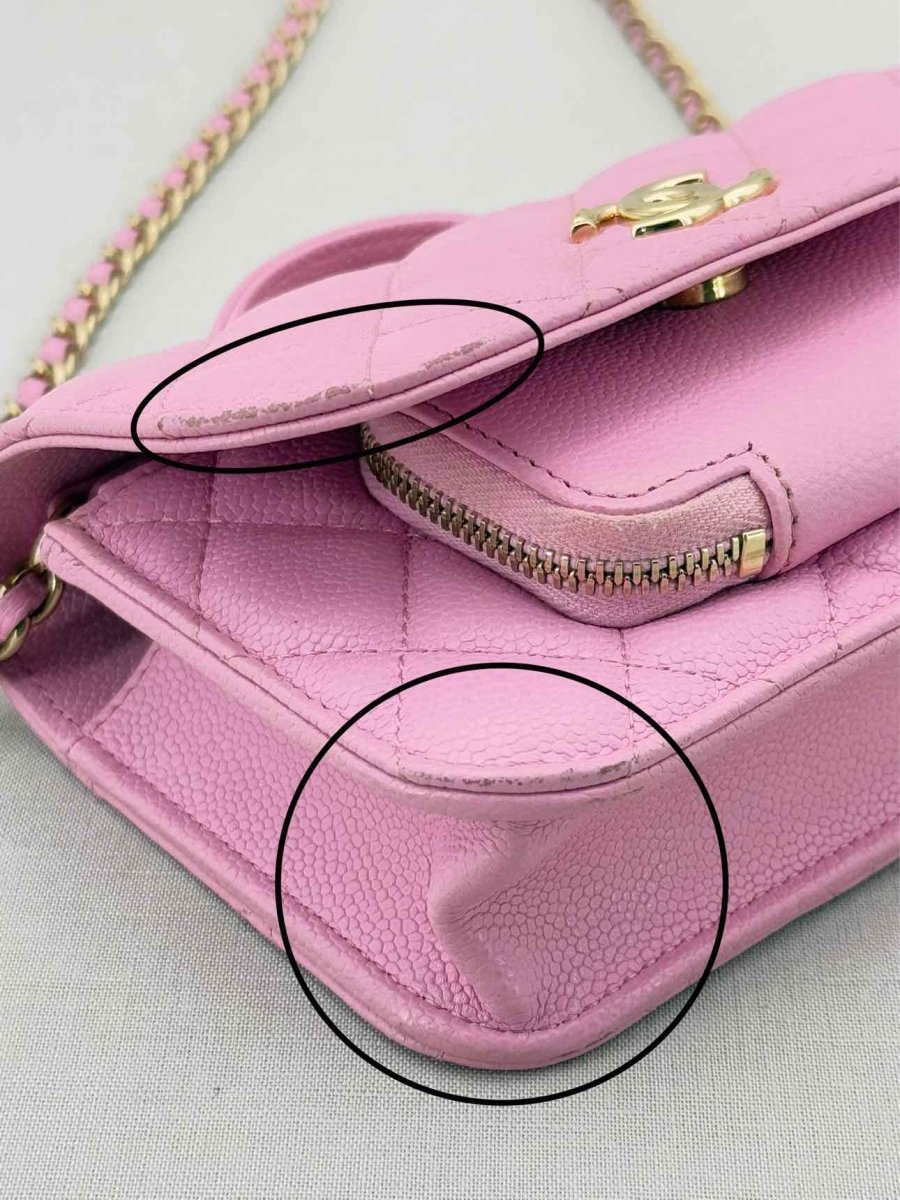 Pre - loved CHANEL Business Affinity Lilac Quilted Top Handle at Reems Closet