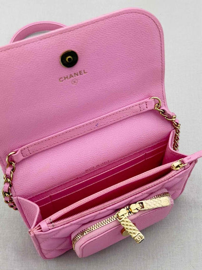 Pre - loved CHANEL Business Affinity Lilac Quilted Top Handle at Reems Closet