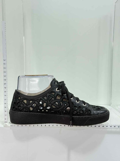 Pre - loved CHANEL Camellia Black Size EU 39 Sneakers at Reems Closet