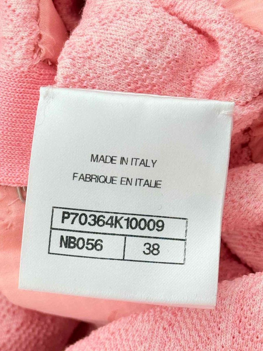 Pre - loved CHANEL Camellia Pink Size US 2 Short Dress at Reems Closet