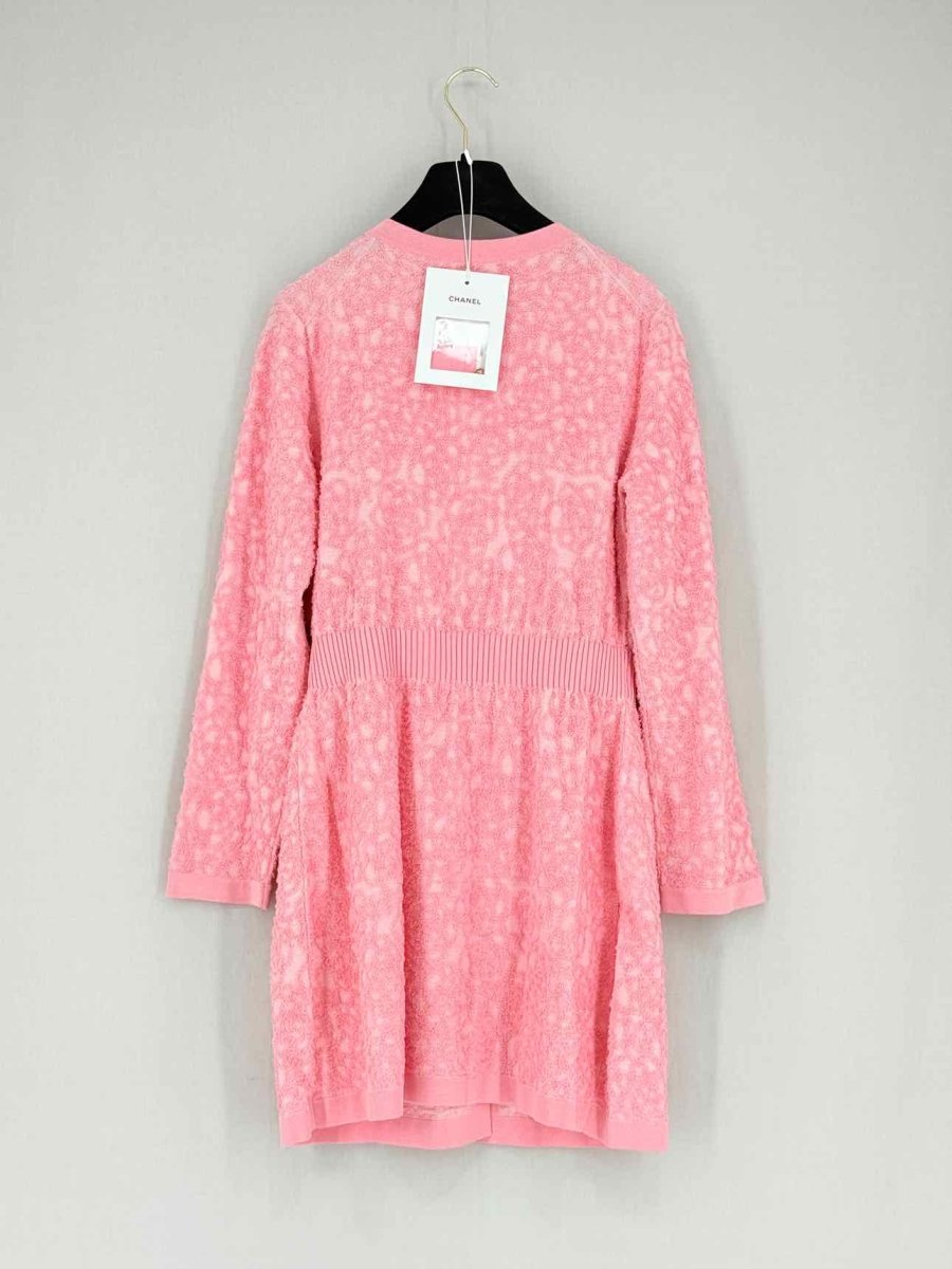 Pre - loved CHANEL Camellia Pink Size US 2 Short Dress at Reems Closet