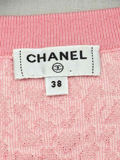 Pre - loved CHANEL Camellia Pink Size US 2 Short Dress at Reems Closet