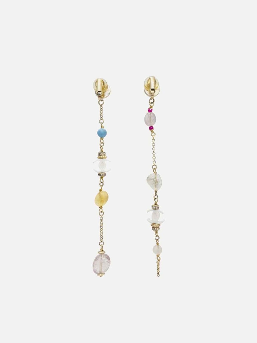 Pre - loved CHANEL CC Fashion Earrings & Necklace at Reems Closet