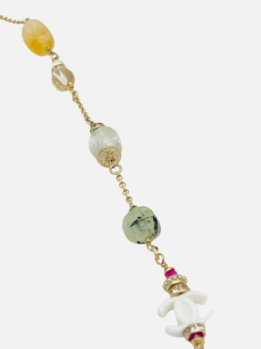 Pre - loved CHANEL CC Fashion Earrings & Necklace at Reems Closet