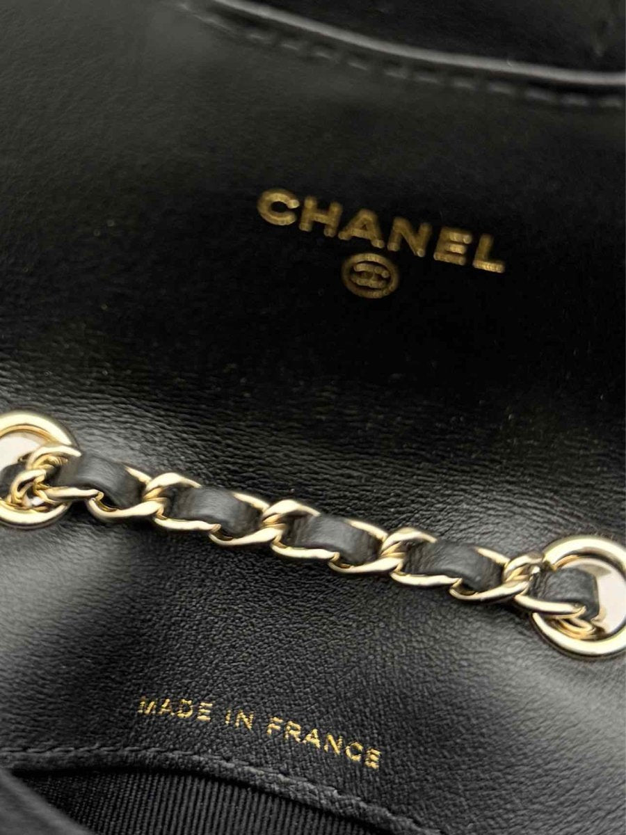 Pre-loved CHANEL Classic Black Quilted Belt Bag at Reems Closet