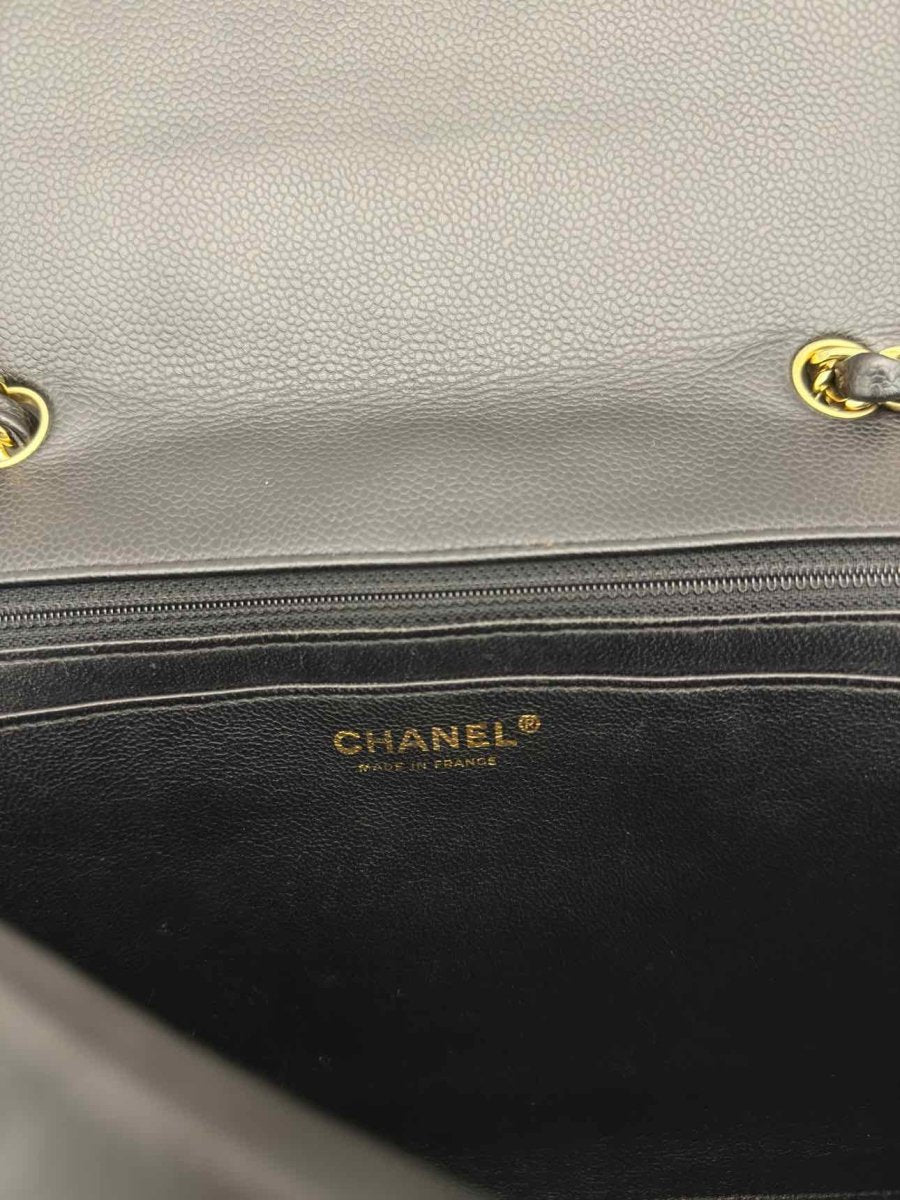 Pre-loved CHANEL Classic Black Quilted Shoulder Bag at Reems Closet