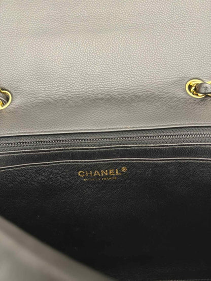 Pre-loved CHANEL Classic Black Quilted Shoulder Bag at Reems Closet