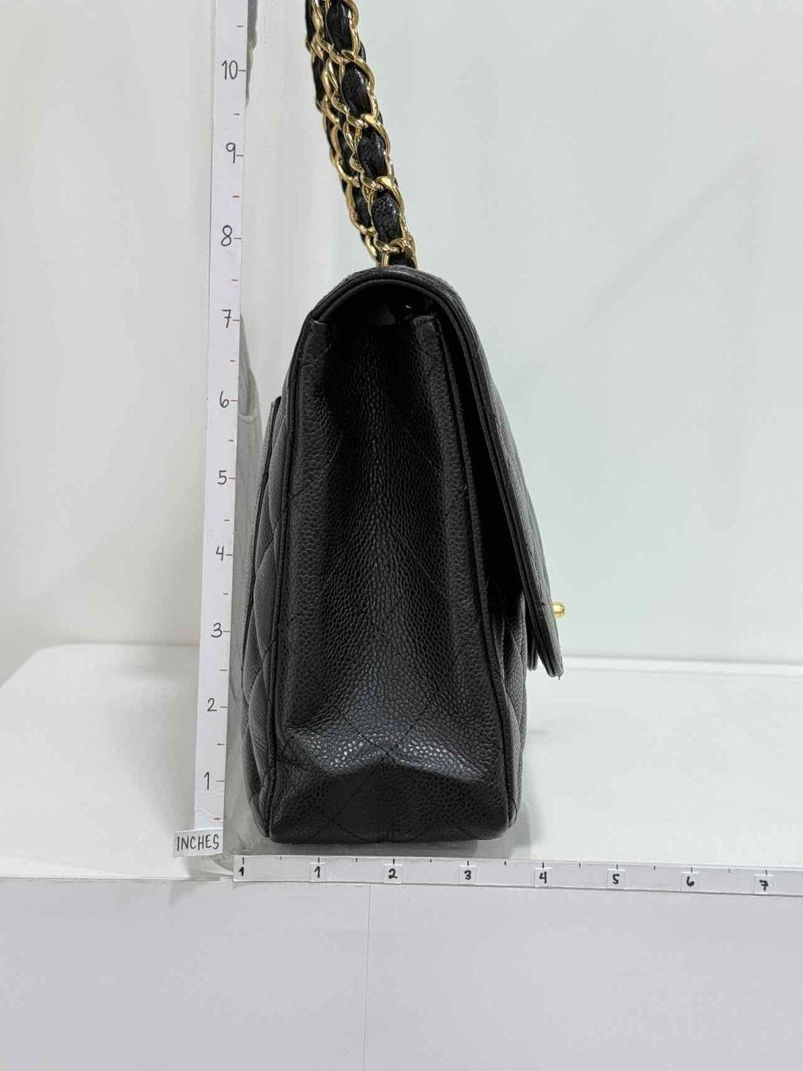 Pre-loved CHANEL Classic Black Quilted Shoulder Bag at Reems Closet