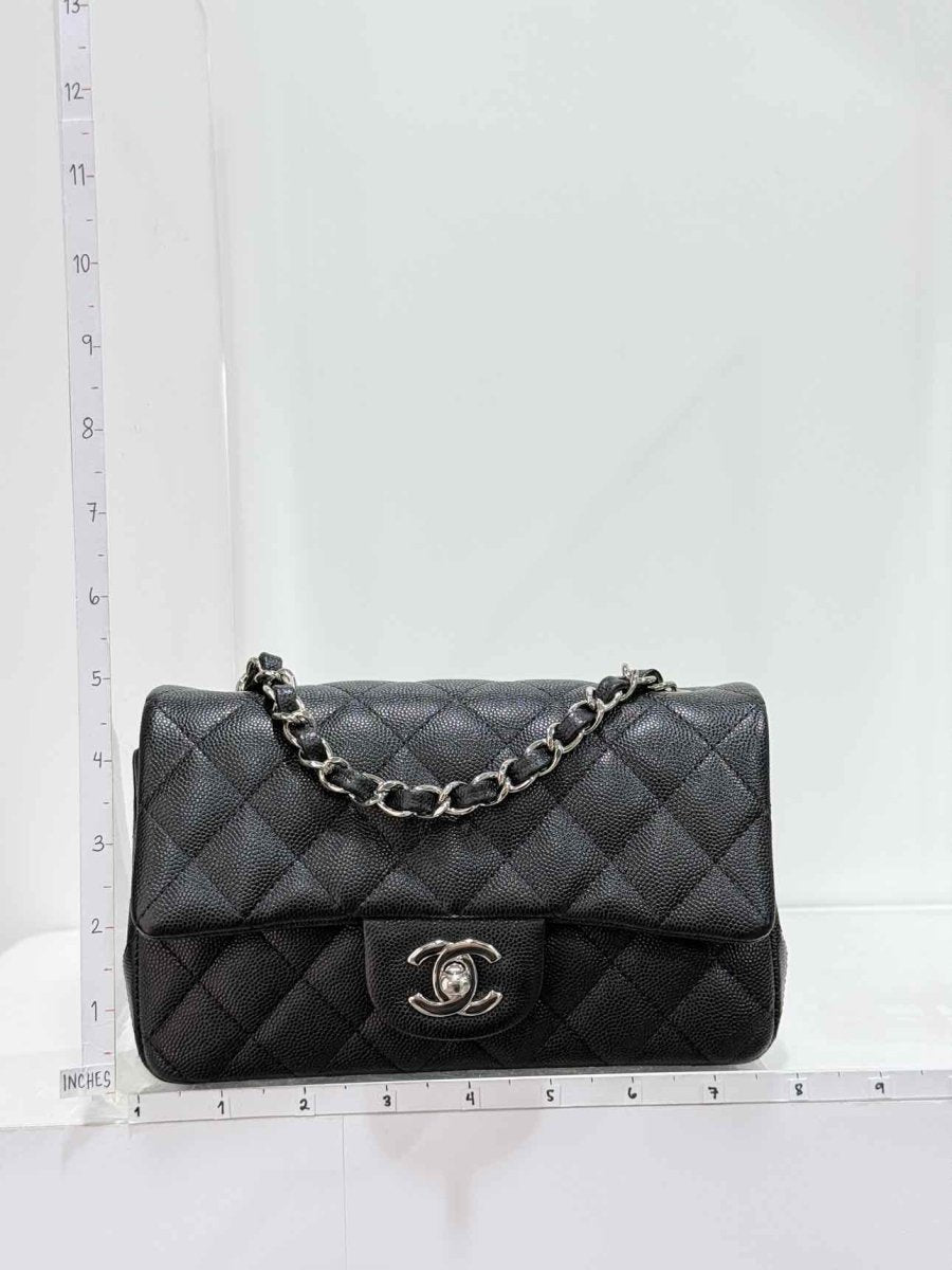 Pre-loved CHANEL Classic Black Quilted Shoulder Bag at Reems Closet