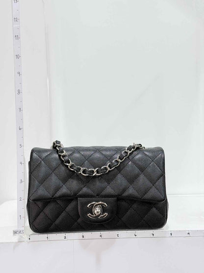 Pre-loved CHANEL Classic Black Quilted Shoulder Bag at Reems Closet