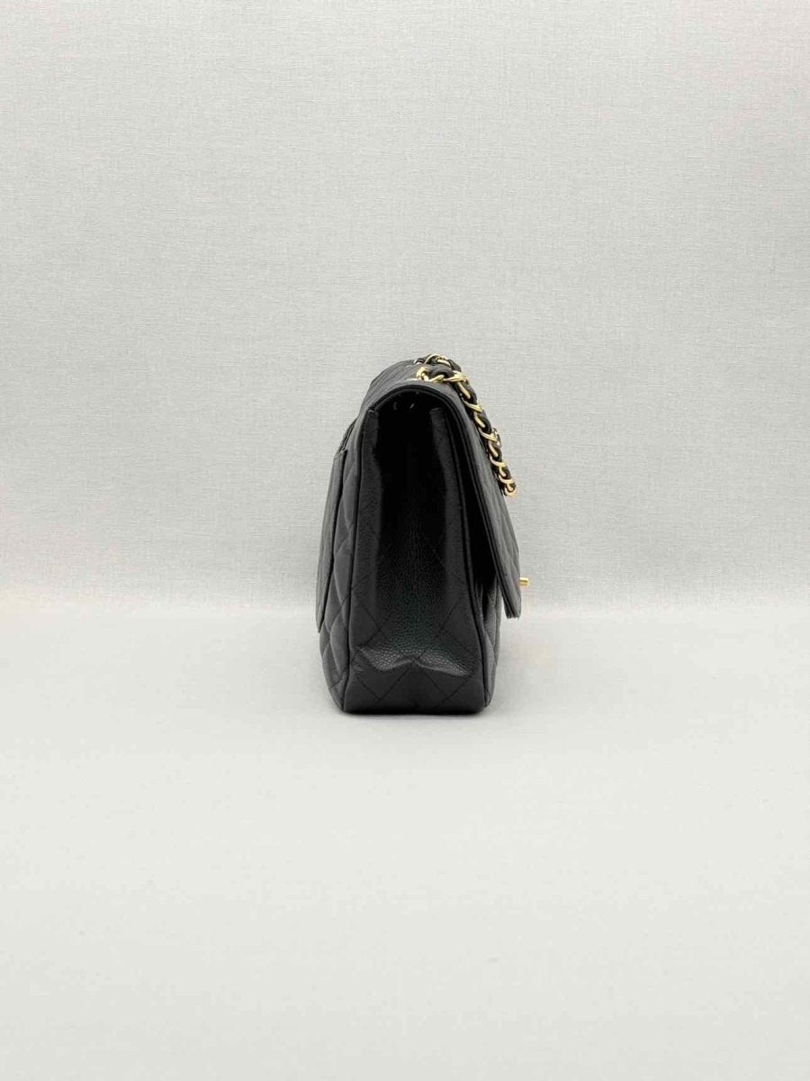 Pre-loved CHANEL Classic Black Quilted Shoulder Bag at Reems Closet
