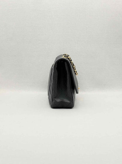 Pre-loved CHANEL Classic Black Quilted Shoulder Bag at Reems Closet